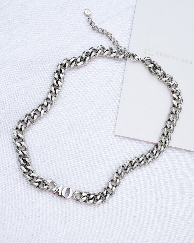 Initial Curb Set (Silver)