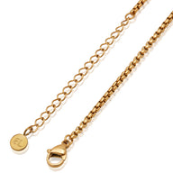 Custom Enamel Name Necklace (Gold)