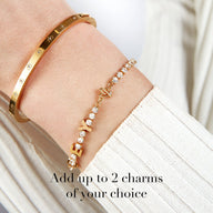 Custom Name Tennis Bracelet (Gold)