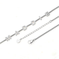 Pearl Custom Name Necklace (Silver)