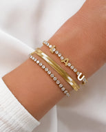 Custom Name Tennis Bracelet (Gold)