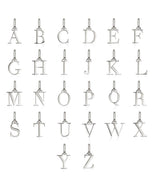 Letter & Birthstone Figaro Chain Bracelet (Silver)