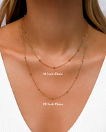 Organic Moonstone Necklace (Gold)