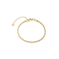 Small Rope Chain Bracelet (Gold)